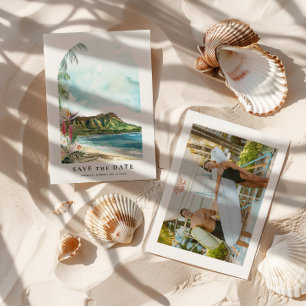 Waikiki Aquarell Save the Date Foto