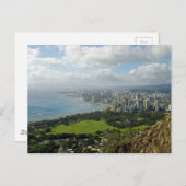 Waikiki aus Diamondhead Postkarte (Vorne/Hinten)