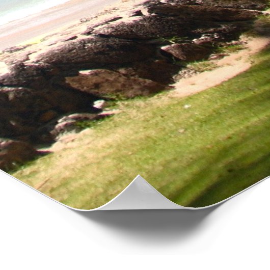 Waikiki Beach 2 Poster (Ecke)