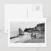 Waikiki Beach and Boats Honolulu Postkarte (Vorne/Hinten)