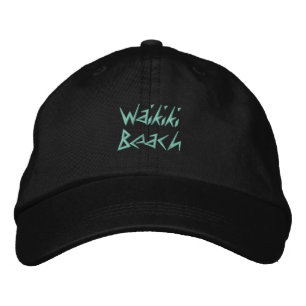 WAIKIKI BEACH BESTICKTE KAPPE