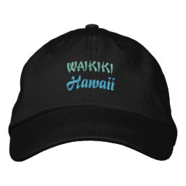 WAIKIKI BEACH BESTICKTE KAPPE