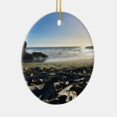 Waikiki Beach, Cape Disappoinment, Washington Keramik Ornament (Rechts)