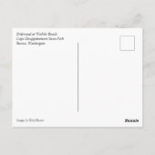 Waikiki Beach, Cape Disappoinment, Washington Postkarte (Rückseite)