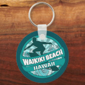 Waikiki Beach Hawaii aquamariner Schlüsselanhänger (Vorderseite)