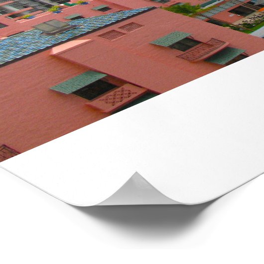 Waikiki Beach, Hawaii Poster (Ecke)