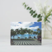 Waikiki Beach Hawaii Postkarte (Stehend Vorderseite)