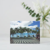 Waikiki Beach Hawaii Postkarte (Stehend Vorderseite)