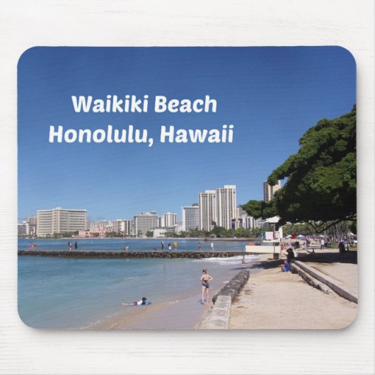 Waikiki Beach, Honolulu Mousepad (Vorne)