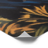 Waikiki Beach Honolulu Oahu Hawaii Retro Poster (Ecke)