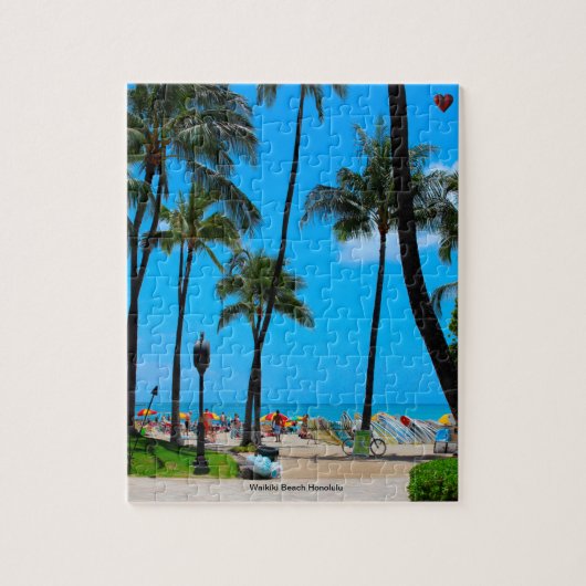 Waikiki Beach Honolulu Puzzle (Vertikal)