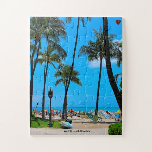 Waikiki Beach Honolulu Puzzle (Vertikal)