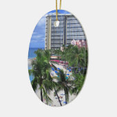 Waikiki Beach Keramik Ornament (Links)