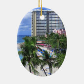 Waikiki Beach Keramik Ornament (Hinten)