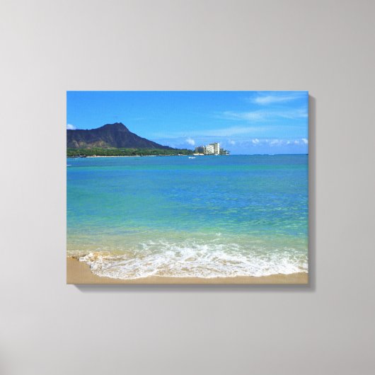 Waikiki Beach Leinwanddruck (Vorderseite)