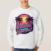 Waikiki Beach Long Sleeve T-Shirt (Vorderseite)