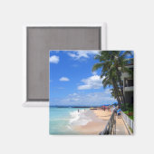 Waikiki Beach, Oahu, Hawaii Magnet (Vorderseite/Rückseite)