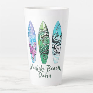 Waikiki Beach Oahu Surfbretter Milchtasse
