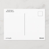 Waikiki Beach Postcard Postkarte (Rückseite)