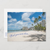 Waikiki Beach Postcard Postkarte (Vorne/Hinten)