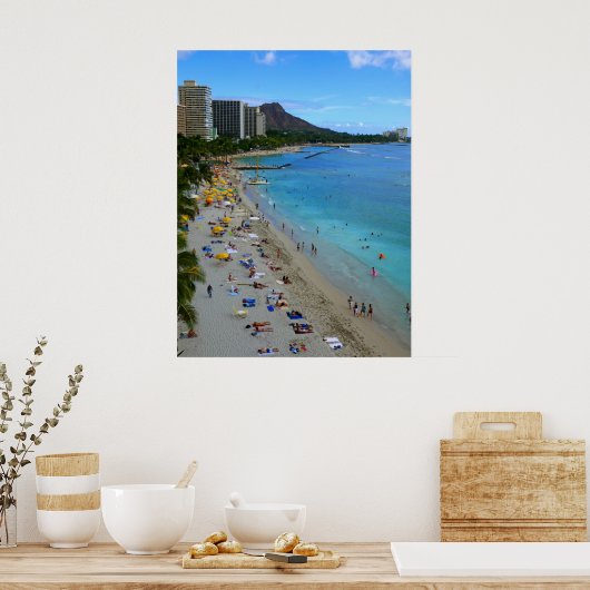 Waikiki Beach Poster (Küche)