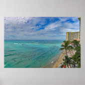 Waikiki Beach Poster (Vorne)