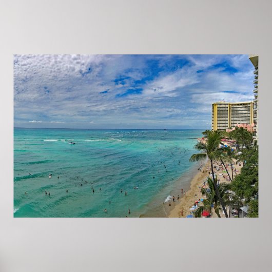 Waikiki Beach Poster (Vorne)