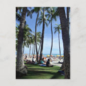Waikiki Beach Postkarte (Vorderseite)
