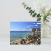 Waikiki Beach Postkarte (Stehend Vorderseite)