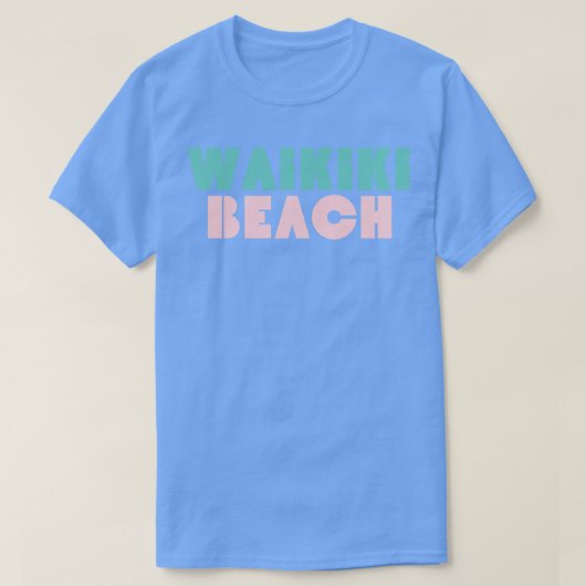 Waikiki Beach Retro TShirt 1 (Design vorne)