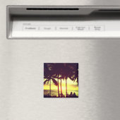 Waikiki Beach Sunset Magnet (In Situ (Geschirrspüler))