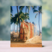 Waikiki Beach Surfboards  Acrylschild (Neutral)