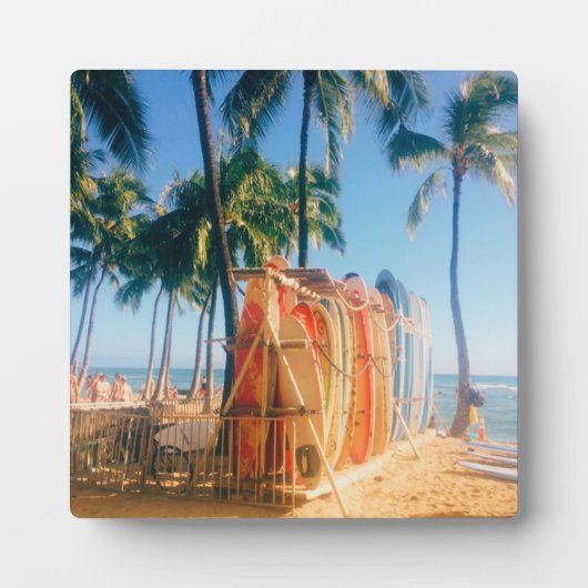 Waikiki Beach Surfboards Fotoplatte (Vorderseite)
