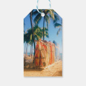 Waikiki Beach Surfboards Geschenkanhänger (Rückseite)