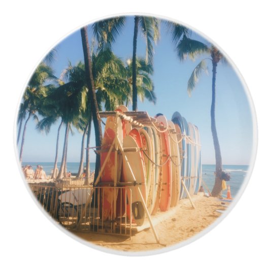 Waikiki Beach Surfboards Keramikknauf (Vorderseite)