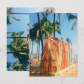 Waikiki Beach Surfboards Postkarte (Vorne/Hinten)