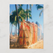 Waikiki Beach Surfboards Postkarte (Vorderseite)