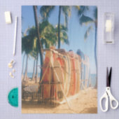Waikiki Beach Surfboards Seidenpapier (Handwerk)