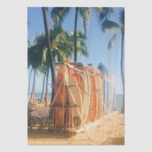 Waikiki Beach Surfboards  Seidenpapier