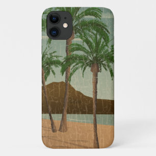 Waikiki Beach Vintage Postkarte mit Gebrauchsspure Case-Mate iPhone Hülle