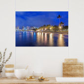 Waikiki City at Dawn Poster (Küche)