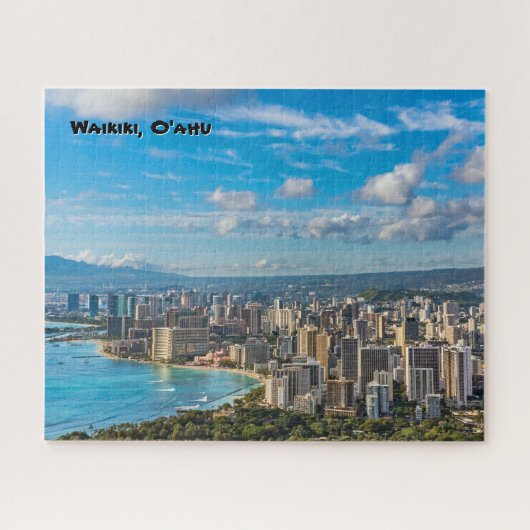 Waikiki City & Beach von Diamond Head Puzzle (Horizontal)