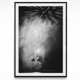 Waikiki Fireworks Fotoposter Poster