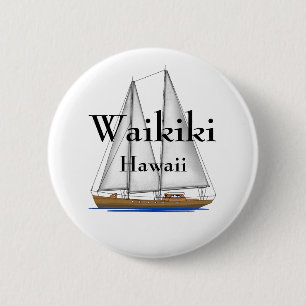 Waikiki Hawaii Button