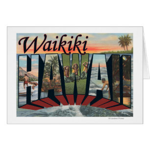 Waikiki, Hawaii - große Buchstabe-Szenen