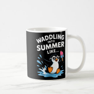 Waikiki Hawaii Hai Retro-Gelb Kunst Angeln Kaffeetasse