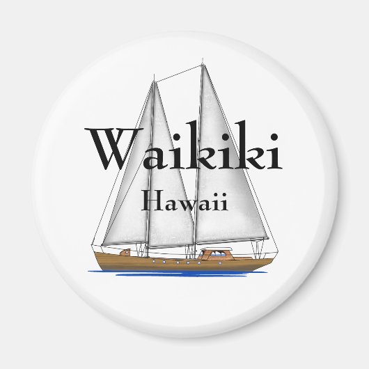 Waikiki Hawaii Magnet (Vorne)