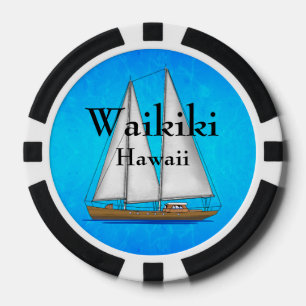 Waikiki Hawaii Pokerchips