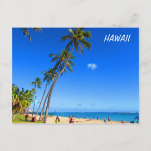 Waikiki Hawaii Postcard Postkarte