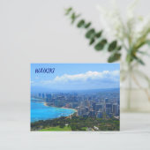 Waikiki Hawaii Postcard Postkarte (Stehend Vorderseite)